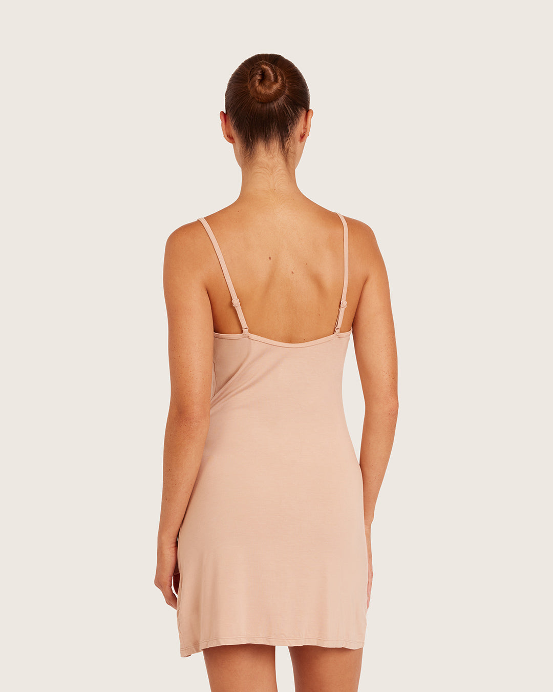 Base Layer V-Neck Slip-Almond