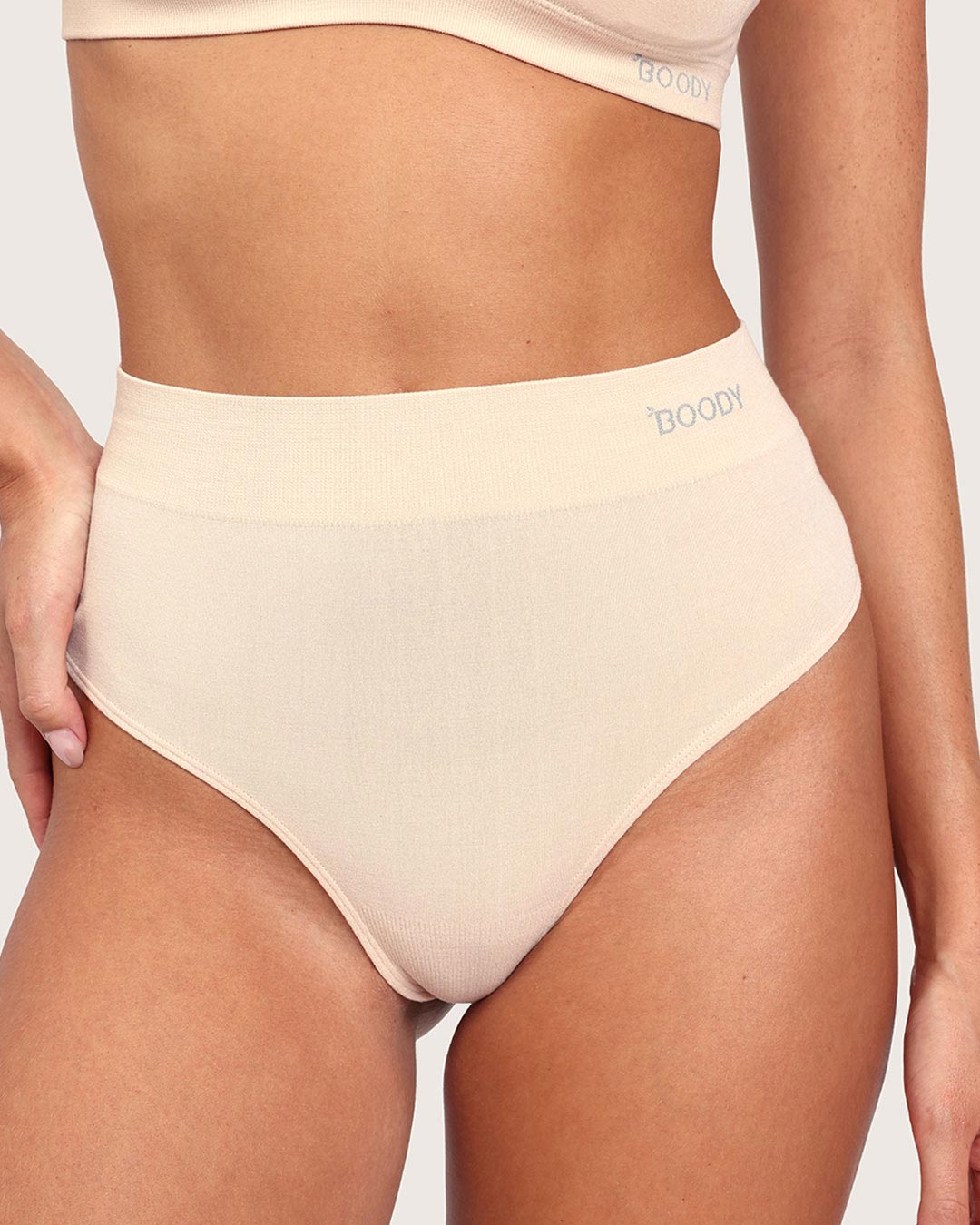 High Waist G-String - Shell