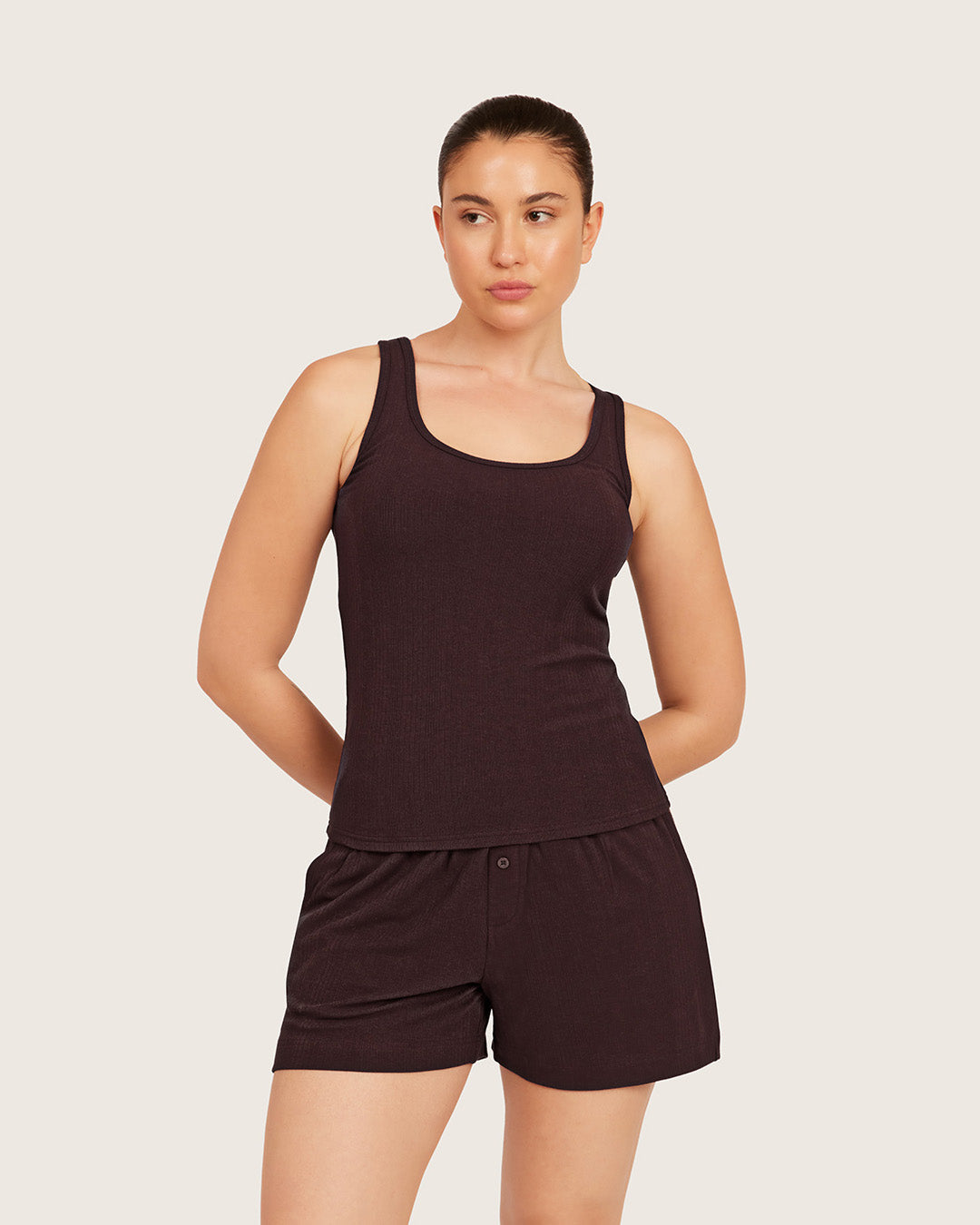 Lounge Tank Top - Mulberry