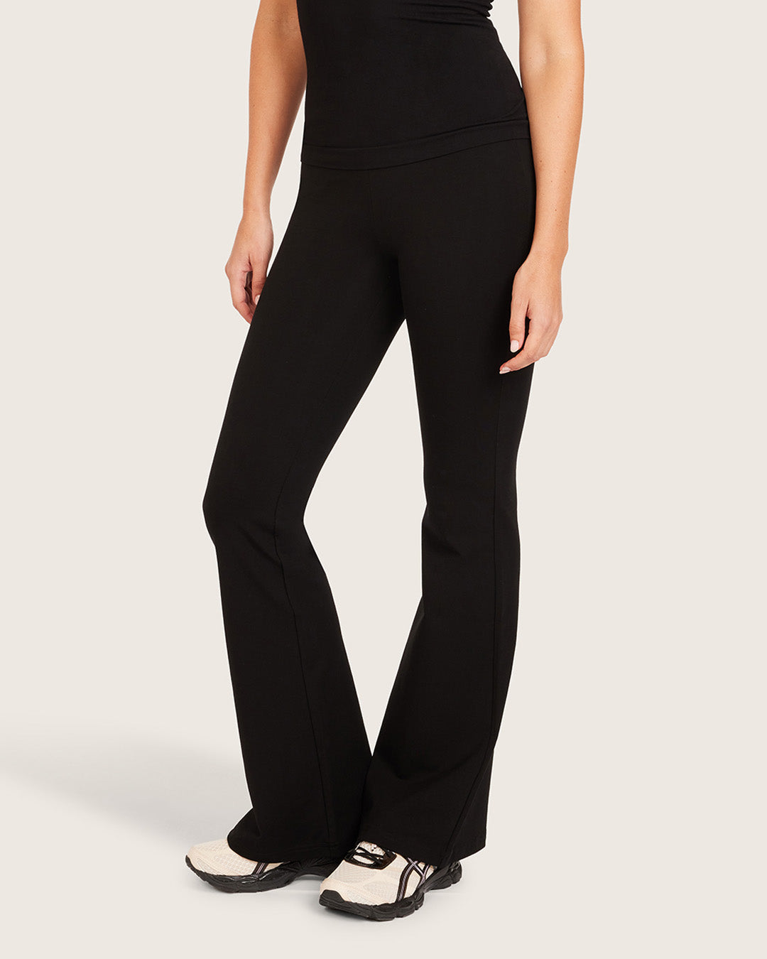 Women's High Waist Flares - Regular in Black Boody UK Women's High Waist Flares - Regular in Black Boody UK