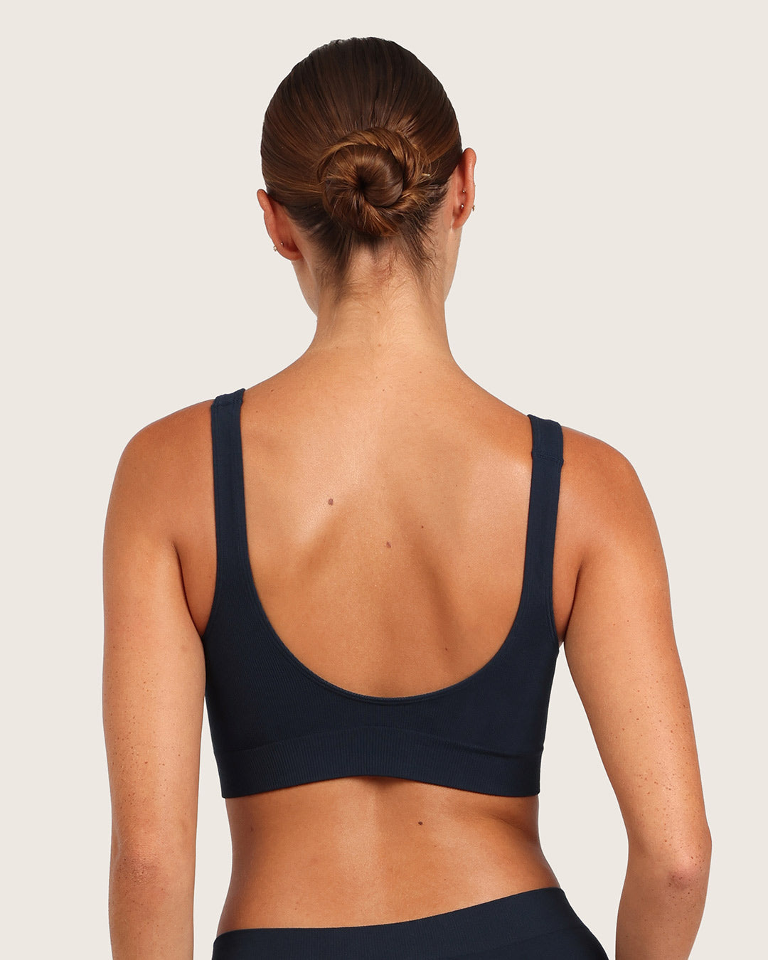 Seamfree Padded Crop Bra - Midnight