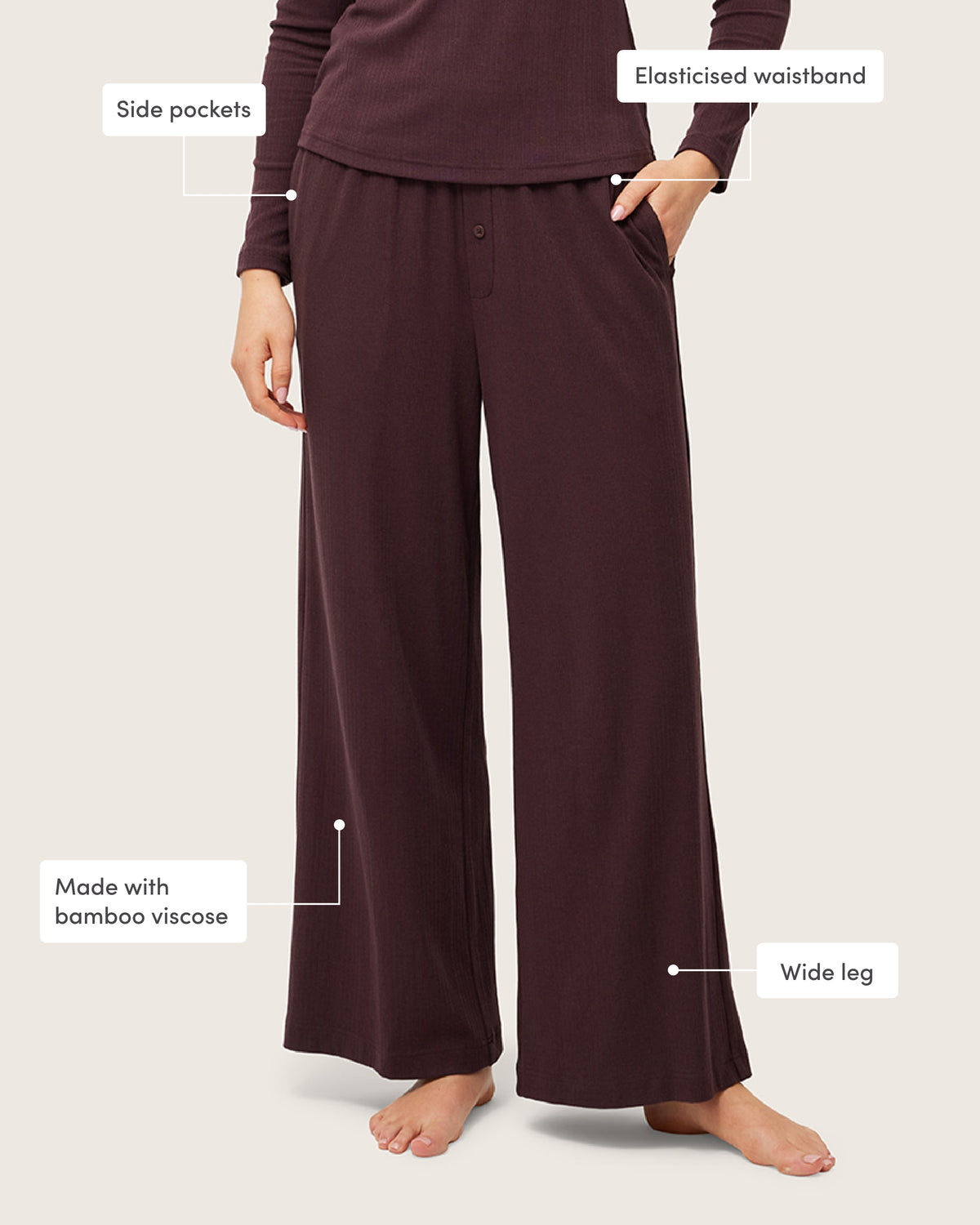 Lounge Pants - Mulberry