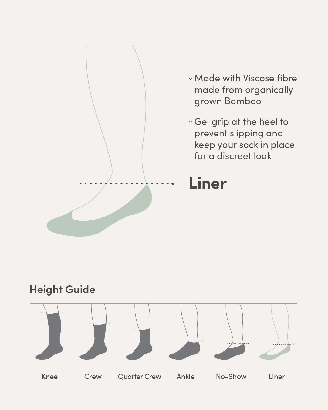 Everyday Liner Socks - Black